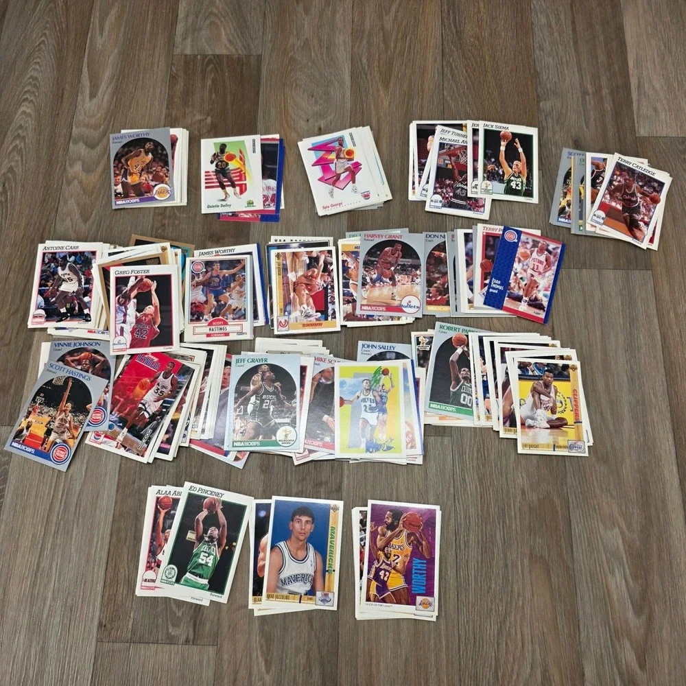Vintage‎ 1990-1991 NBA Basketball Card Lot SkyBox NBA Hoops Upper Deck 1lb 1.7oz